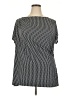 Lane Bryant Houndstooth Black Short Sleeve Blouse Size 18 - 20 Plus - photo 1