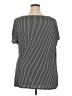 Lane Bryant Houndstooth Black Short Sleeve Blouse Size 18 - 20 Plus - photo 2