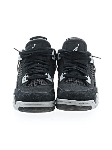 Air Jordan 4 Retro 'Black Canvas (GS)' Sneakers (view 2)