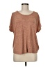 Express One Eleven Brown Short Sleeve Top Size M - photo 1