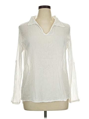 MADE IN ITALY Long Sleeve Blouse (view 1)