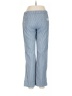 Assorted Brands 100% Cotton Stripes Blue Casual Pants Size M - photo 2