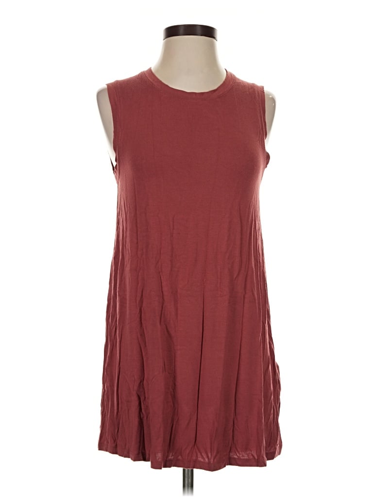Pre-owned Daily Ritual Casual Dress In Burgundy