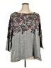 Ruby Rd. Gray 3/4 Sleeve Top Size 3X - photo 1