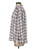 Ann Taylor 100% Polyester Houndstooth Gray Long Sleeve Blouse Size XS - photo 5