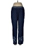 Old Navy 100% Rayon Paisley Blue Casual Pants Size M - photo 2