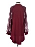 Shein 100% Polyester Burgundy 3/4 Sleeve Blouse Size 4 - photo 2