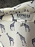Express 100% Polyester Animal Print Ivory Sleeveless Blouse Size M - photo 7