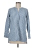 Old Navy Stripes Blue Long Sleeve Blouse Size M - photo 1