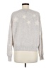 Aqua 100% Cashmere Stars Silver Cashmere Pullover Sweater Size M - photo 2
