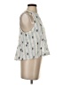 Boteh Blue Sleeveless Blouse Size 2 - photo 4