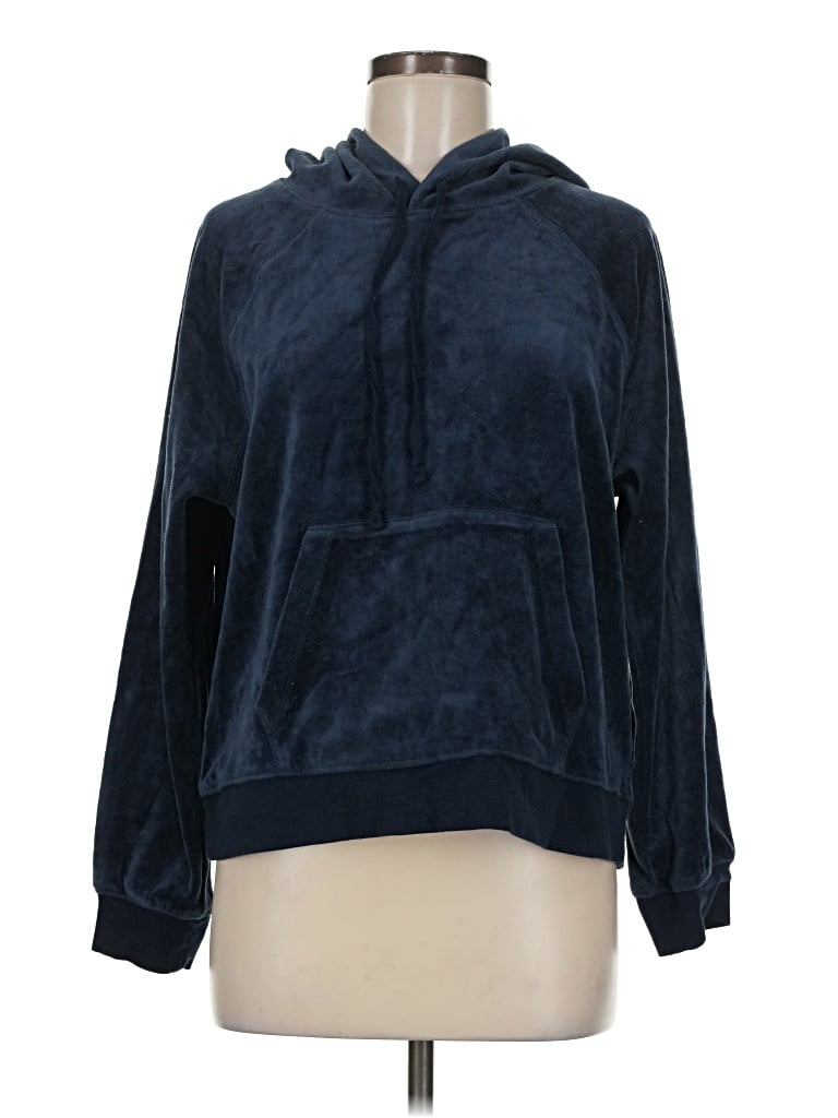 Pre-owned Jcrew Pullover Hoodie In Blue