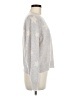 Aqua 100% Cashmere Stars Silver Cashmere Pullover Sweater Size M - photo 4