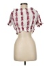 Elan 100% Cotton Red Short Sleeve Blouse Size M - photo 2