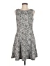 Elle Floral White Gray Casual Dress Size M - photo 1