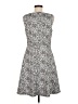 Elle Floral White Gray Casual Dress Size M - photo 2