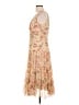 Jonathan Martin 100% Polyester Paisley Tan Cocktail Dress Size 12 - photo 5