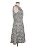 Elle Floral White Gray Casual Dress Size M - photo 4