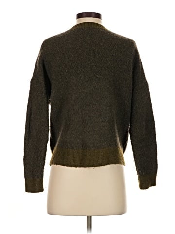 Madewell Short Kent Ex-Boyfriend Cardigan Sweater in Tonal Herringbone (view 2)