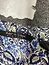 Violet & Claire 100% Polyester Paisley Blue Short Sleeve Blouse Size L - photo 7