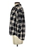 En Creme 100% Cotton Plaid Black 3/4 Sleeve Button-Down Shirt Size S - photo 5