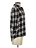 En Creme 100% Cotton Plaid Black 3/4 Sleeve Button-Down Shirt Size S - photo 4