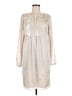 M.S.S.P. 100% Polyester Ivory Casual Dress Size M - photo 1