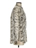 Equipment 100% Silk Animal Print Silver Long Sleeve Silk Top Size XS - photo 4