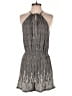 Ranna Gill 100% Viscose Metallic Silver Romper Size M - photo 1