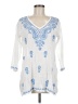 Unbranded White 3/4 Sleeve T-Shirt Size M - photo 1
