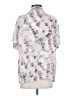 Amuse Society Floral Silver Short Sleeve Blouse Size S - photo 2