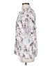Amuse Society Floral Silver Short Sleeve Blouse Size S - photo 5