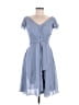 Unbranded 100% Polyester Blue Cocktail Dress Size 6 - photo 1