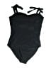 Shein Solid Black One Piece Swimsuit Size L - photo 2