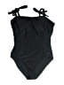 Shein Solid Black One Piece Swimsuit Size L - photo 1