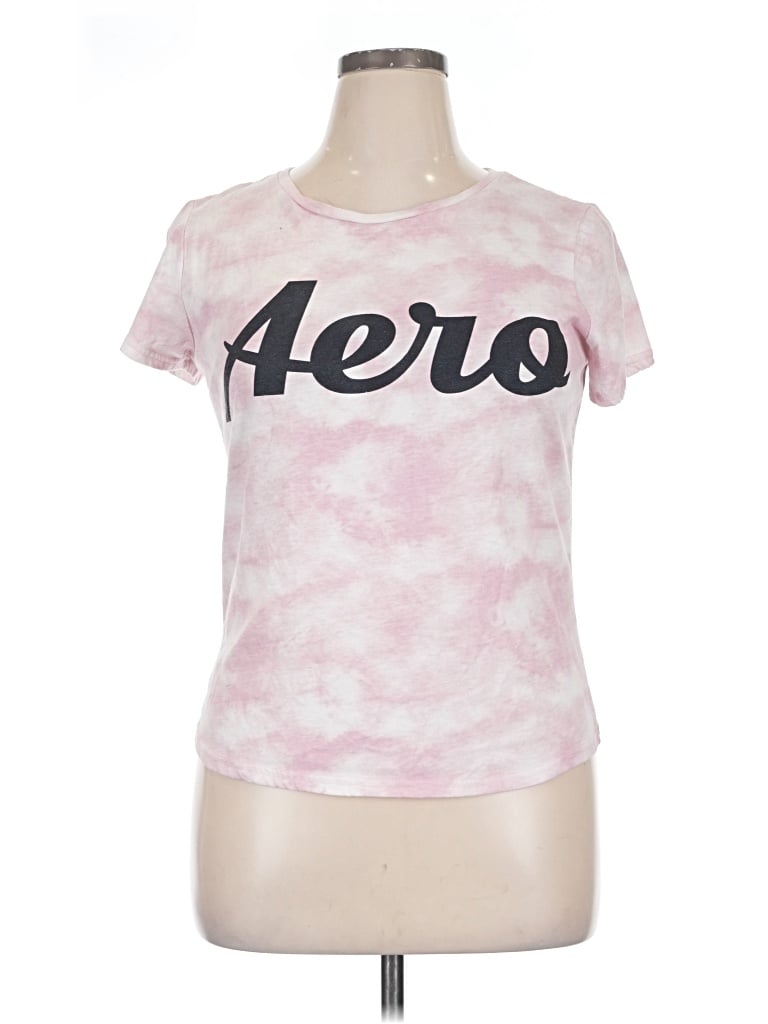 Pre-owned Aéropostale Short Sleeve T-shirt In Pink