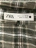 Zara Plaid Gray Long Sleeve Button-Down Shirt Size S - photo 7