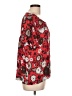 Ann Taylor LOFT 100% Polyester Red Short Sleeve Blouse Size L - photo 4