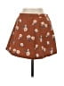 Forever 21 100% Cotton Floral Brown Casual Skirt Size 26 waist - photo 1