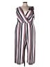 Torrid Stripes White Jumpsuit Size 3X Plus (3) - photo 1