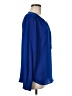 Roz & Ali 100% Polyester Blue Long Sleeve Blouse Size M - photo 4