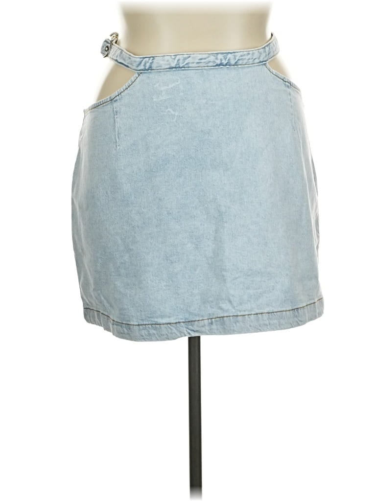 Weworewhat Denim Skirt In Blue