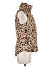 Crown & Ivy 100% Polyester Animal Print Tan Gold Vest Size M - photo 4