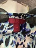 212 Collection Animal Print Blue 3/4 Sleeve Blouse Size 2X - photo 7