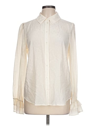 Paige Long Sleeve Silk Top (view 1)