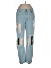 Pull&Bear 100% Cotton Color Block Blue Jeans Size EU 36 / US 6 - photo 1