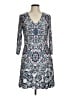 Eliza J Paisley Blue Casual Dress Size 8 - photo 1