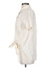 Theory 100% Linen Ivory Short Sleeve Blouse Size S - photo 5