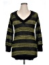 Saints and Sailors 100% Acrylic Stripes Green Pullover Sweater Size XL - photo 1
