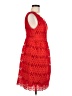 Liza Luxe 100% Polyester Red Cocktail Dress Size M - photo 4